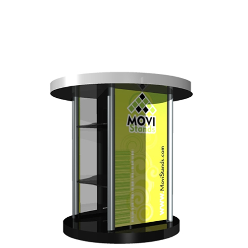 Mesa portable para expos y ferias Ovval - MoviStands
